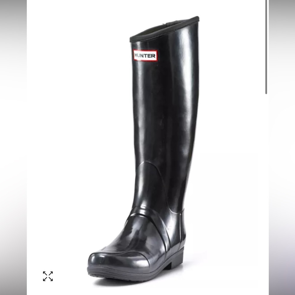 Hunter REGENT Black Equestrian Riding Boot Style Rare No Buckle wellies FLAW